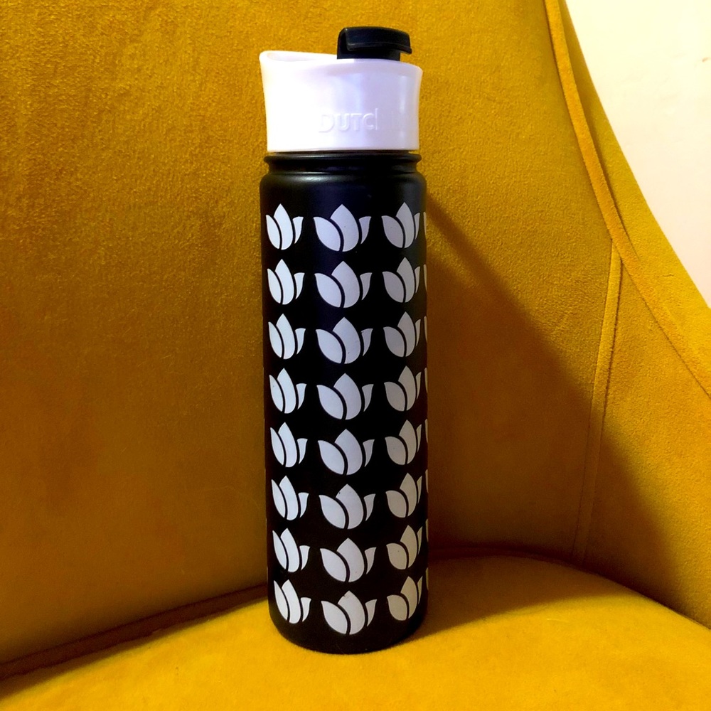 Dutch Bros tulip thermos